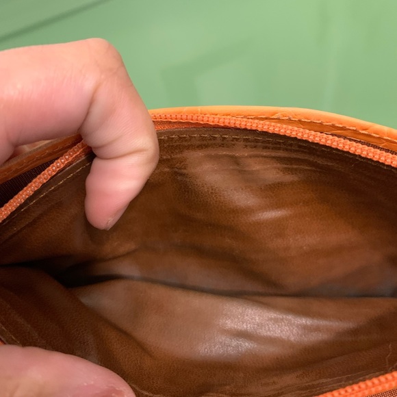 Salvatore Ferragamo Orange Leather Vara Ribbon Bifold Wallet - Picture 8 of 13